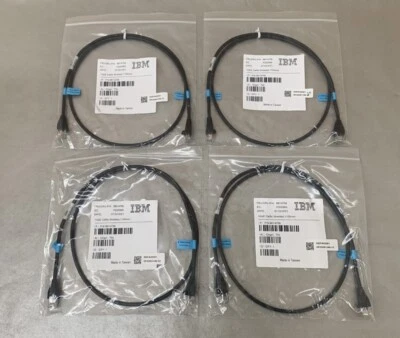 (Lote de 4) Cable Ethernet IBM 86Y4758 Cat5e blindado 1 GbE 1100 mm (43" ea) Foto 1 de 4