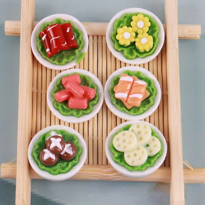 Dollhouse Miniature 1:12 Scale Food Corn Ham Sausage Kitchen Beef Vegetables - Image 1 of 4