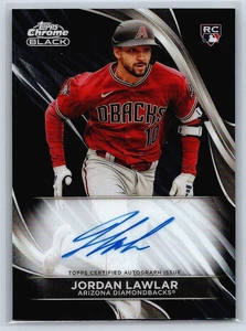 2024 Topps Chrome Black AUTO Jordan Lawlar #CBA-JL (RC) - Picture 1 of 2