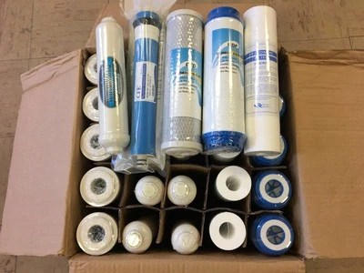 25 pcs 5 Stage Reverse Osmosis RO Replacement Filter Set with 50 GPD Membrane - Image 1 of 4