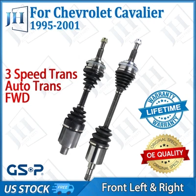 Par delantero izquierdo derecho CV eje eje OE para Chevrolet Cavalier 1995-2001 tracción delantera automático Foto 1 de 4