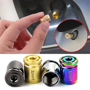 Locking Caps Valve Tire Stem Auto Wheel Tyre Air Stems Anti-Theft Valve Stem Cap - Picture 1 of 16
