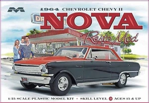 Moebius escala 1/25 1964 Chevy II Nova Resto Mod kit modelo de plástico - Imagen 1 de 1
