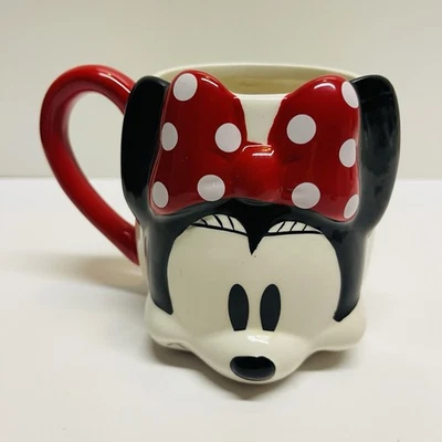 Taza de café vintage de cerámica cara 3D Disney Minnie Mouse Foto 1 de 4