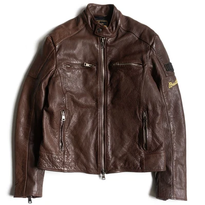 DEUS EX MACHINA × BREITLING Dark Brown Leather Jacket Size M Used - Image 1 of 4
