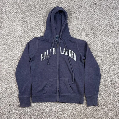 Polo Jeans Ralph Lauren Sudadera con Capucha Para Hombres Mediana Azul Marino Cremallera Completa Sudadera Desgastada Foto 1 de 4