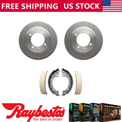 Rear Kit Brake Drums & Brake Shoes For 1976-1978 Plymouth Arrow - Raybestos - Image 1 of 4