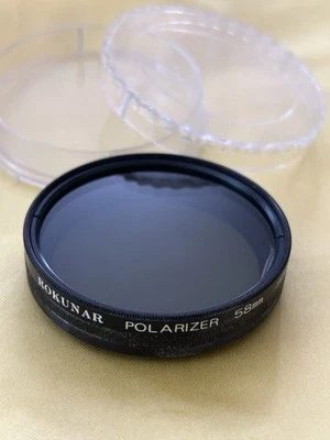 ROKUNAR 58mm POLARIZERCAMERA LENS FILTER WITH CASE JAPAN NICE!! - Image 1 of 2