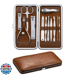 FAMILIFE Manicure Set, Professional Nail Kit Nail Clipper Set, 12PCS Stainles - Picture 1 of 5