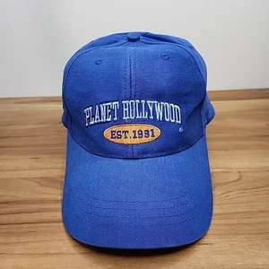 Planet Hollywood Est 1991 Washington D.C. Blue Strapback Hat Cap Adjustable - Picture 1 of 6