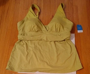 Neu mit Etikett Lands' End grünes Tankini-Top, Größe L (14-16) - Bild 1 von 3