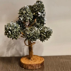 Vintage Mountain Pine 5" Resin Small Village Christmas Tree - Picture 1 of 5