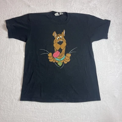 Scooby-Doo Men's Black T-Shirt Size XL Cartoon Network Vintage 90s Made in USA - Image 1 of 4