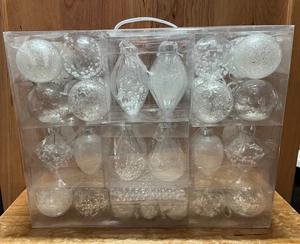 Sea Team 91er-Pack weißer Weihnachtsschmuck 2,5" verschiedene Baumschmuck - Bild 1 von 5