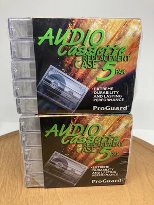 Estuches de repuesto para casete de audio 2 paquetes de 5 (10 en total) ProGuard sellados  Foto 1 de 4