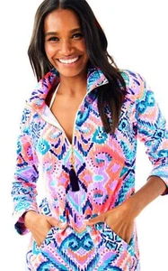 Terry francés Lilly Pulitzer Skipper UPF 50 solar opuesto Popover talla S, - Imagen 1 de 9