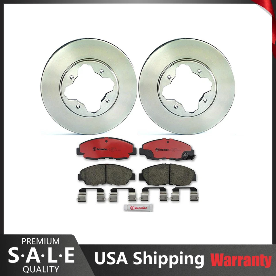 Kit de frenos delanteros Brembo pastillas de cerámica rotores de disco para Acura CL Honda Accord 2.2 L4 Foto 1 de 4