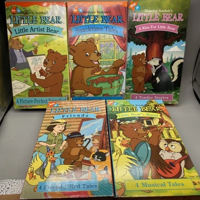 Little Bear VHS Lot Of 5 Tales Nick Jr VHS 2002 Tape Maurice Sendaks - Image 1 of 4