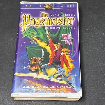 The Pagemaster VHS Tape 1995 Clamshell Case Macaulay Culkin, Christopher Lloyd - Image 1 of 4