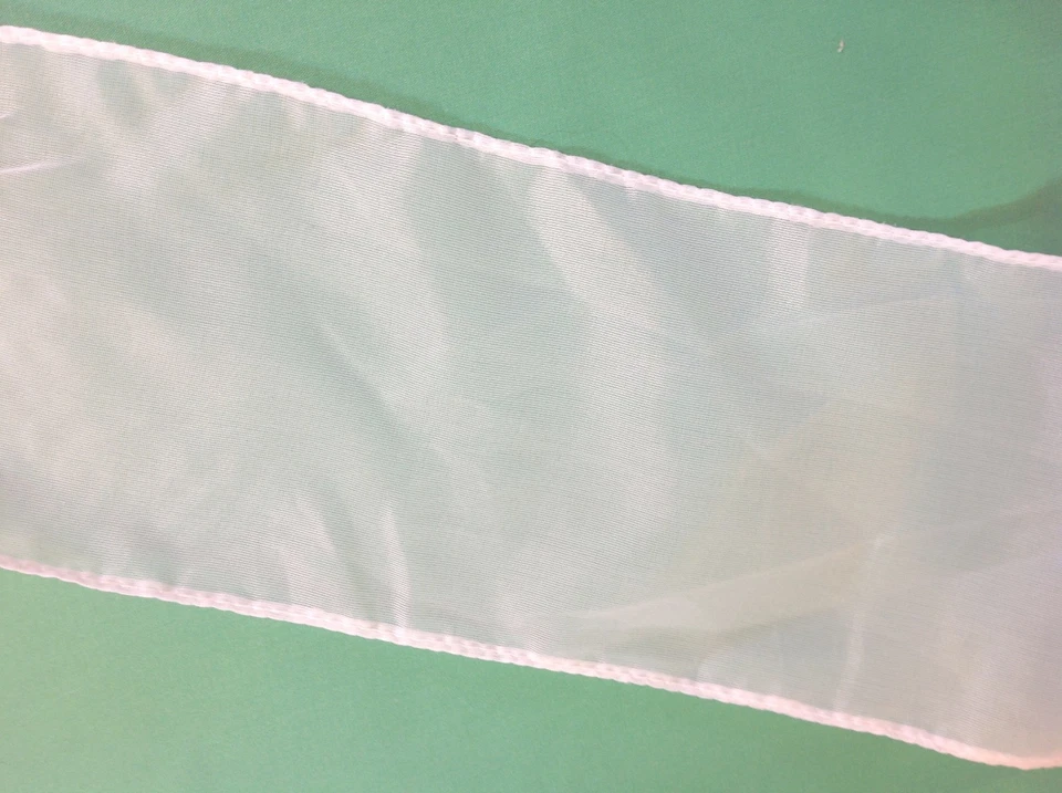 Borde transparente blanco 5 1/2 pulgadas de ancho 2 yardas Foto 1 de 1