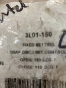 White Rodgers Emerson 3L01-150 Snap Disc Limit Control - Picture 1 of 2