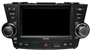 2011-13 TOYOTA HIGHLANDER GPS NAVIGATION JBL RADIO E7033 FOR HYBRID & STANDARD - Picture 1 of 11