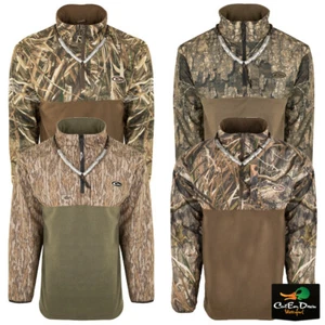 NEU DRAKE WATERFOWL 1/4 ZIP REFUGE EQWADER - CAMO PULLOVER - Bild 1 von 10