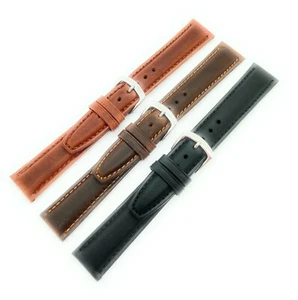 16 mm 17 mm 18 mm 19 mm 20 mm 22 mm MS881 Hadley Roma aceite cuero genuino correa de reloj - Imagen 1 de 13