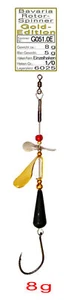 Bavaria Weitwurf-Rotor-Spinner 8g ,Gold Edition, Bebleiung 5g / Einzelhaken - Bild 1 von 6