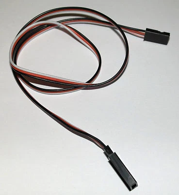 4x 500mm Servo Extension Wire Cable Lead Universal JR Futaba Spektrum 50cm UK