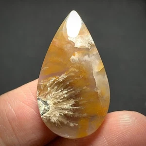 Natural Plume Agate 29x16x4mm High Quality Cabochon 13.5 ct - Picture 1 of 5