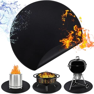 48" Fire Pit Mat for Outdoor Grill & BBQ - Fireproof Waterproof Deck Protector - Picture 1 of 10