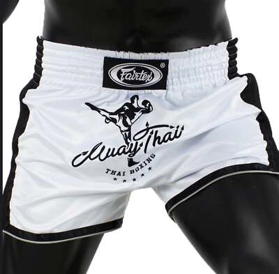 FAIRTEX SLIM CUT МУАЙ ТАЙ ШОРТЫ - BS1707 - белый - Изображение 1 из 4