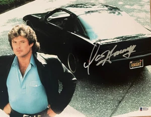 FOTO FIRMADA POR DAVID HASSELHOFF CABALLERO JINETE 11X14 BAS BECKETT 2 - Imagen 1 de 2