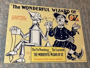 "Letrero publicitario del Mago de Oz porcelana esmalte sobre metal Ande Rooney 7,5""x10""" - Imagen 1 de 6