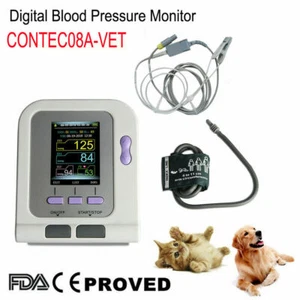 Monitor de presión arterial veterinario para mascotas nuevo en caja + manguito BP + sonda Spo2 + software de PC EE. UU. - Imagen 1 de 8