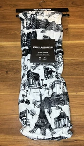 Karl Lagerfeld Paris 60 X 70 Inch Plush Throw Blanket Soft Luxury Fast Ship NWT - Picture 1 of 5