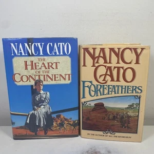 2 Lot Nancy Cato- The Heart of the Continent & Forefathers Hardcovers Australia - Picture 1 of 11