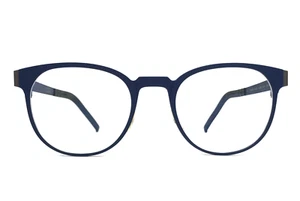 Blackfin Eyeglasses Frame BF743 WATERHOUSE COL.582 Blue Round Full Rim 48-20-145 - Picture 1 of 14