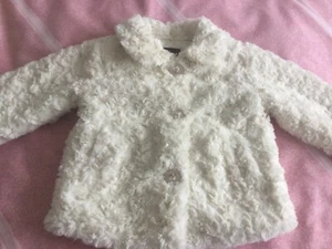 BOOTS MINI CLUB COLLECTION GIRLS PRETEND FUR JACKET AGE 12/18 GOOD CONDITION. - Picture 1 of 5
