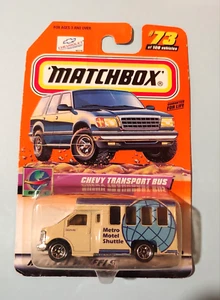 1999 Matchbox Series-15 Chevy Transport Bus "Metro Motel Shuttle" NEVER OPENED - Picture 1 of 3