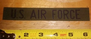 New US AIR FORCE Uniform Shirt Rocker Label Tape Tag PATCH Subdued Military NOS - Picture 1 of 2