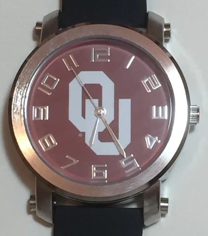 New Oklahoma Sooners Mens Silicone Watch, Officially Licensed, NCAA Cover