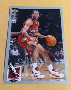 1994-95 Jeff Malone Upper Deck Collectors Choice Silver Signature Card #60 - Picture 1 of 2