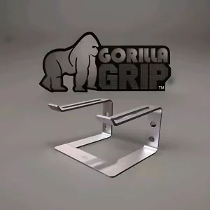 Laptop Stand GORILLA GRIP METAL alum. SIZE 10" AN UP 10.2" X 9.25" X 5.9" - Picture 1 of 10
