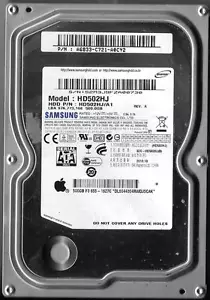 SAMSUNG HD502HJ 500GB SATA HARD DRIVE P/N: A6833-C721-A0CY2 - Picture 1 of 2