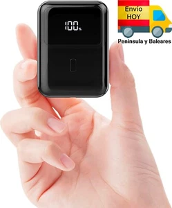 PowerBank bateria carga rapida 10000mAh pequeño USB dual 2.4A USB-C power bank - Imagen 1 de 4