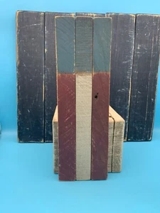 Handcrafted Primitive Wooden Flag Wall Hanging, Primitive, Country Decor - Picture 1 of 7