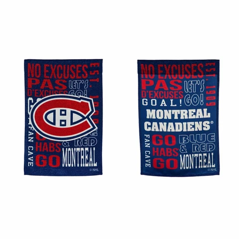 Montreal Canadiens Double Sided Garden Flag - 12.5" x 18" High Cover