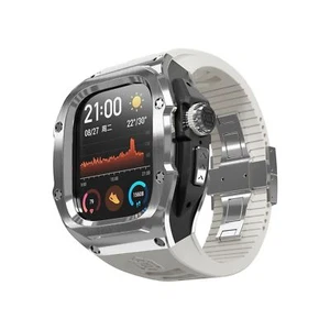 Para Apple Watch Ultra 2 / 1 49mm Correa de silicona de alta calidad Carcasa de metal - Imagen 1 de 11